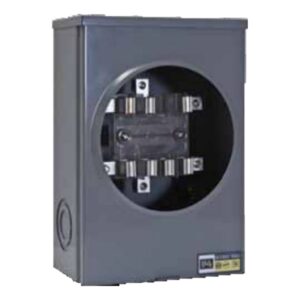 Base Cuadrada de Medición, 7 Mordazas 100 A, 3F, 4H, 600 V, 100 A. "Sin Cople" - BCM7M100AA