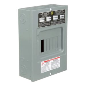 Centro De Carga 6 ESPACIOS 1F 3H 100A Zapatas Principales Con Tapa Empotrar - QO612L100F