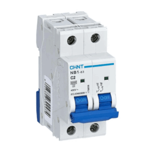 Interruptor Termomagnético Riel Din, Serie: NB1-63H, 10 kA, Curva: C, 2P, 32A, 230/415V