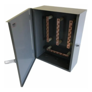 CAJA DE DISTRIBUCIÓN 3 BARRAS 100 A. PARA 8 SERVICIOS